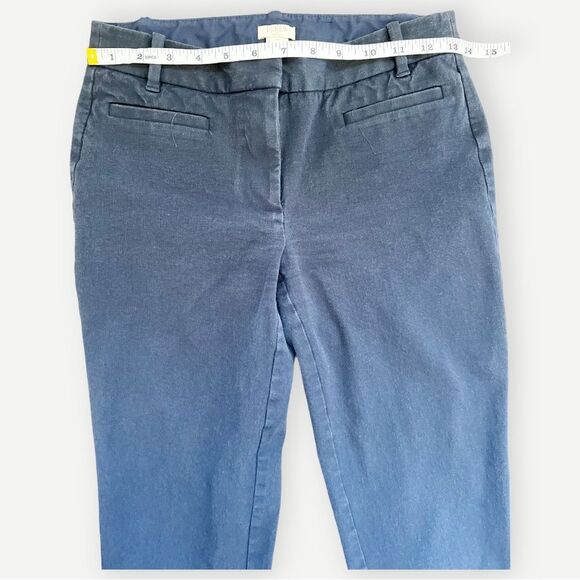 J. Crew Factory Lexie Blue Stretch Slim Chino Ankle Pants. Trousers. 0. - Picture 3 of 7
